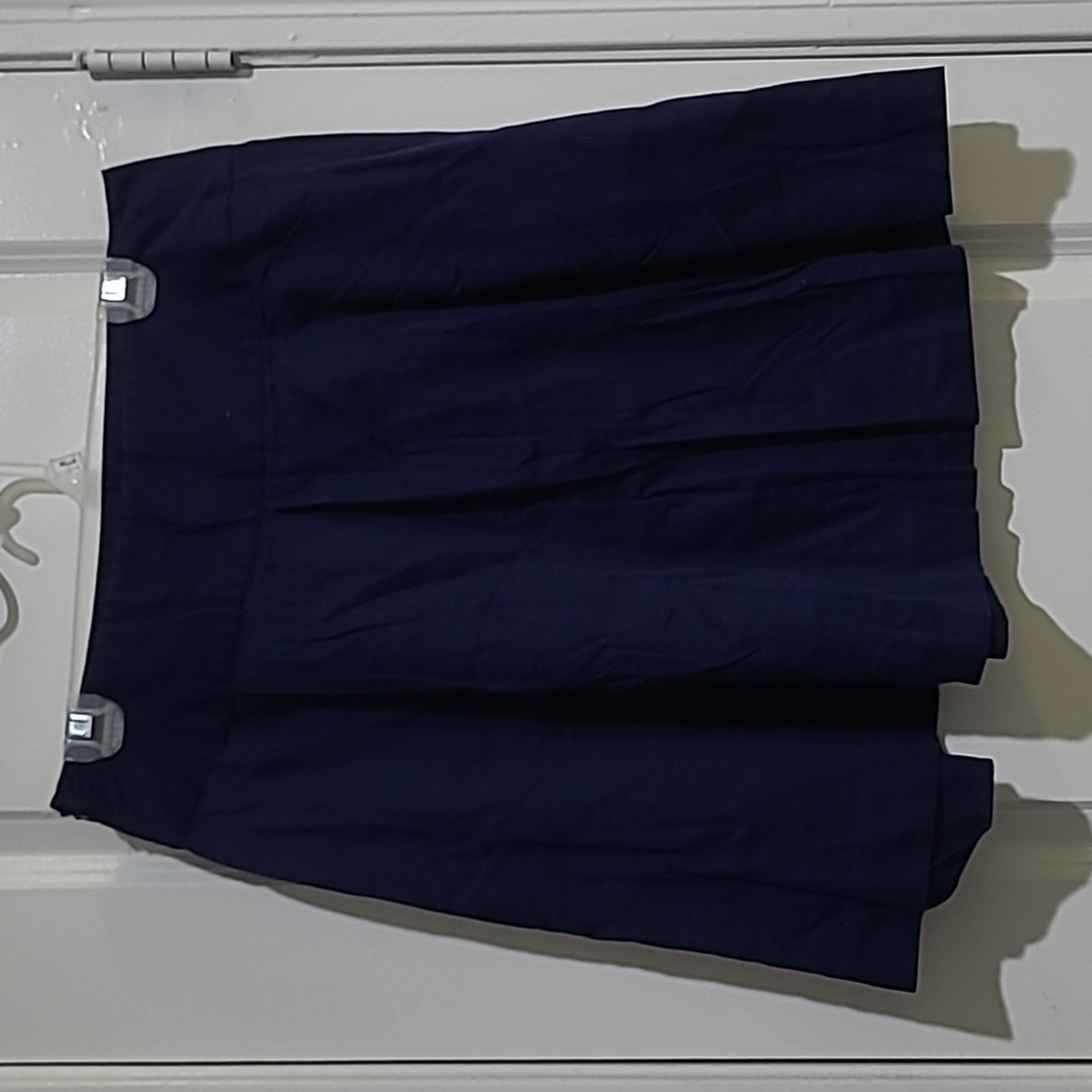 Isaac Mizrahi for Target Navy pleated skirt size 8